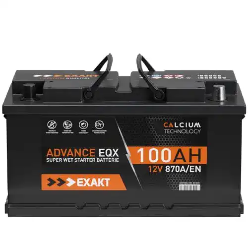 Autobatterie 100Ah EXAKT Starterbatterie PKW