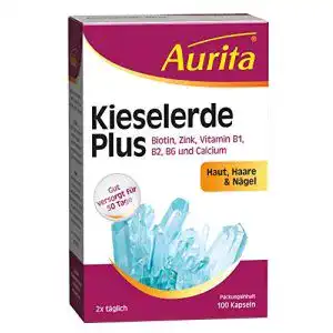 Kieselerde-Kapseln Aurita Kieselerde Plus 100 Kapseln