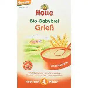 Getreidebrei Holle Bio-Babybrei Griess, 3er Pack (3 x 250 g)