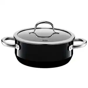 Silit-Töpfe Silit Passion Black Kochtopf klein 20cm, Glasdeckel
