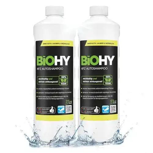 Autoshampoo biologisch abbaubar BIOHY KFZ (2 x 1 Liter)