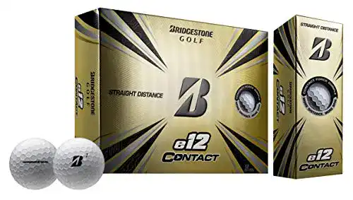 Bridgestone-Golfbälle Bridgestone Golf E12 Kontakt weiß