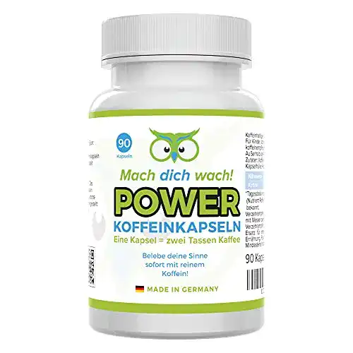 Koffeintabletten Mach dich wach! Koffein Kapseln hochdosiert