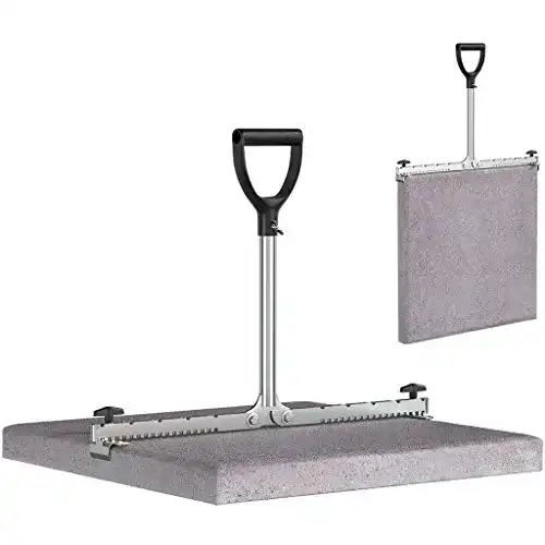 Plattenheber Langfit ® – Rückenfreundlich durch extra langen Griff
