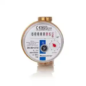 Wasserzähler Rossweiner 1270601B3 Wohnungs- Aufputz, 80 mm
