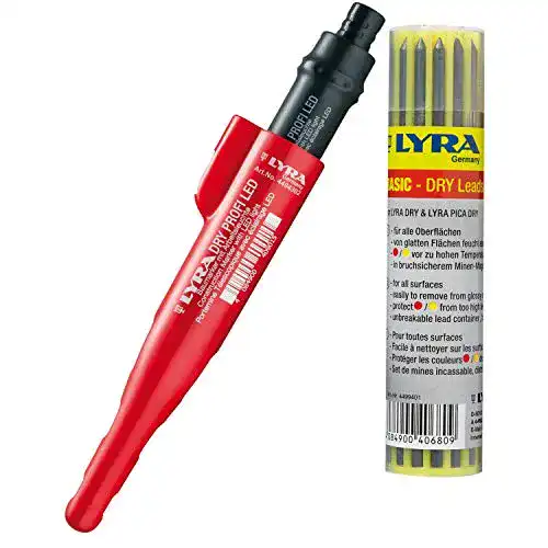 Tieflochmarker vasalat LYRA Dry Profi LED inkl Ersatzminen graphit