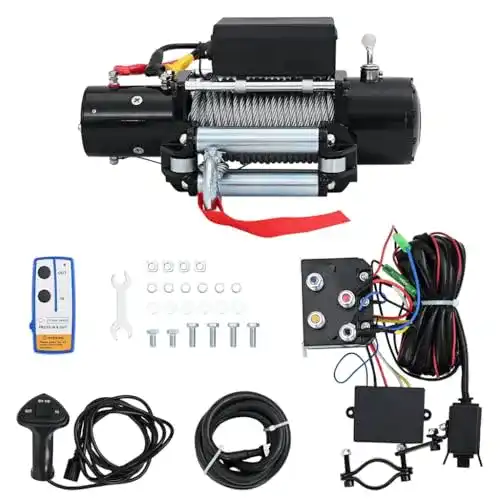 Seilwinde 12V vidaXL Elektrische 5909kg Zugkraft Elektrowinde