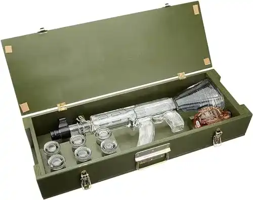 Russischer Wodka KALASHNIKOV Bartex Red Army Wodkaset