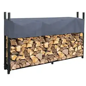 Holzunterstand QUICK STAR Metall Kaminholzregal Anthrazit