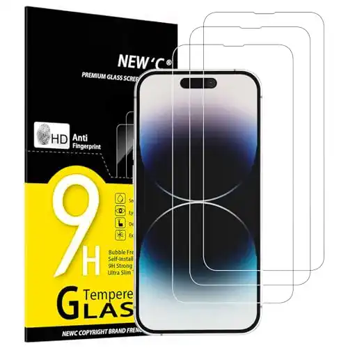 iPhone-14-Pro-Panzerglas NEW’C 3 Stück, Panzer Schutz Glas