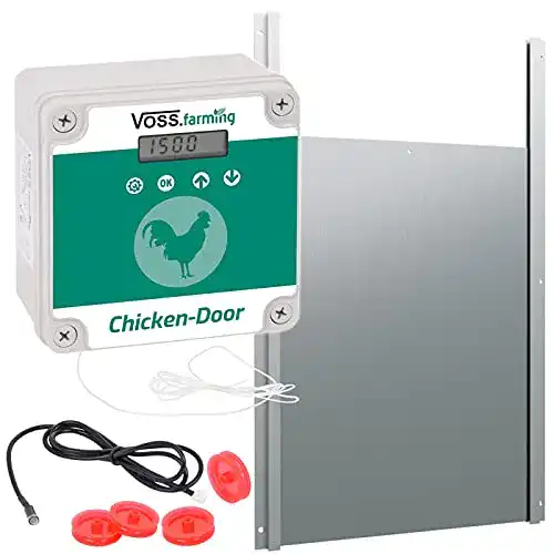 Automatische Hühnerklappe VOSS.farming Set, mit Lichtsensor