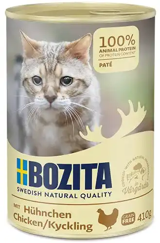 Bozita-Katzenfutter Bozita Pate Nassfutter mit Hühnchen 20x410g