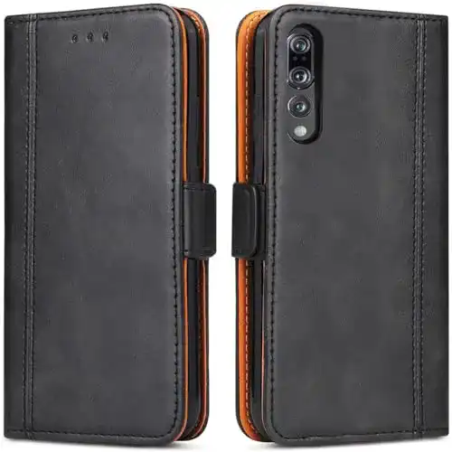 Huawei-P20-Pro-Hülle Bozon Huawei P20 Pro Hülle, Leder Tasche