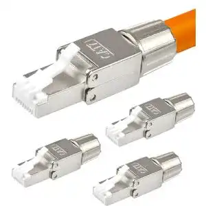 RJ45-Stecker VESVITO 4x CAT6A RJ45 Stecker 10 GBit/s 500MHz