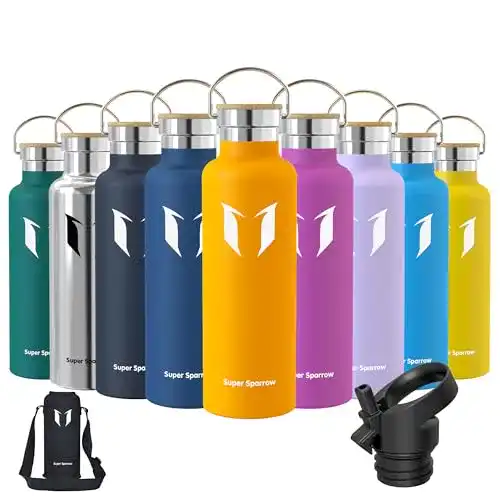 Fahrrad-Trinkflasche Edelstahl Super Sparrow 750ml