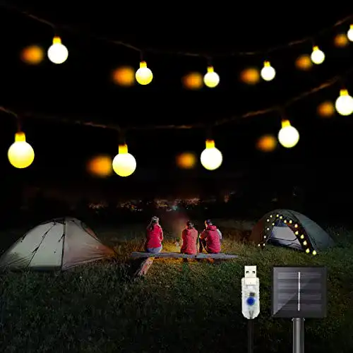 Solar-Lichterkette DeepDream 11 Meter 60 LED Kugel Solar