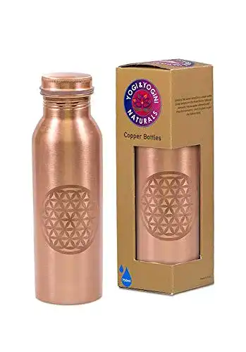 Kupfer-Trinkflasche Zen et Ethnique Spiru Blume des Lebens