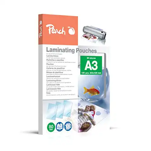 Laminierfolie-A3 Peach Laminierfolie A3, 80 mic, 100 Stück