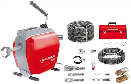 Rohrreinigungsmaschine Rothenberger 19173 R 600″ Set, Rot