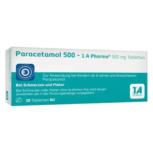 Paracetamol 1A PHARMA 500-1 A Pharma, 500 mg Tabletten