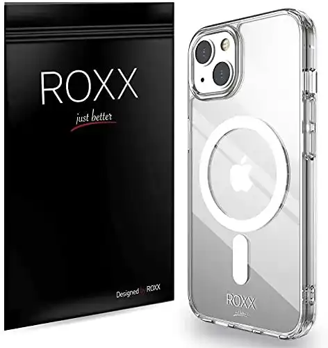 iPhone-13-Clear-Case mit Magsafe ROXX just better Roxx Antigelb