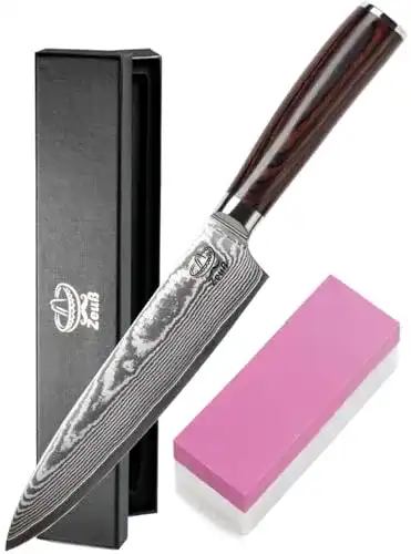 Damast-Küchenmesser Zeuß Damastmesser Küchenmesser XL