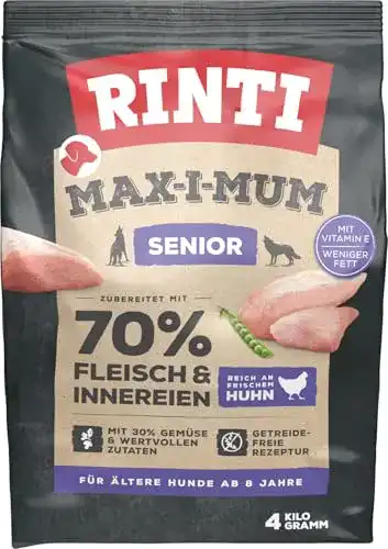 Die beste Rinti-Hundefutter Rinti MAX-I-MUM Senior Huhn 4kg 2026 Test Bestseller Rinti-Hundefutter Rinti MAX-I-MUM Senior Huhn 4kg
