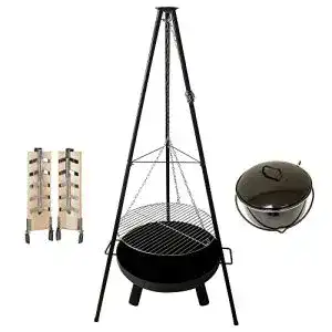 Schwenkgrill Westerholt Grill Set 4 in 1 Oslo mit Feuerschale