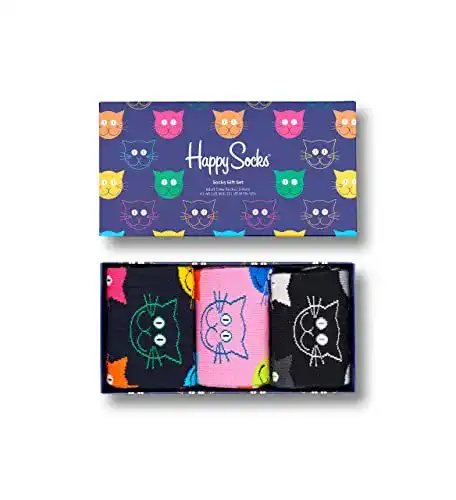 Happy Socks Happy Socks 3-Pack Mixed Cat Socks Set