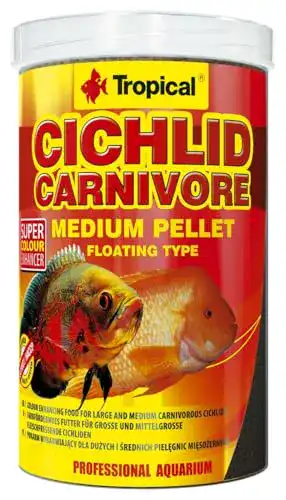 Insektenmehl Tropical Cichlid Carnivore Medium Pellet, 1 l