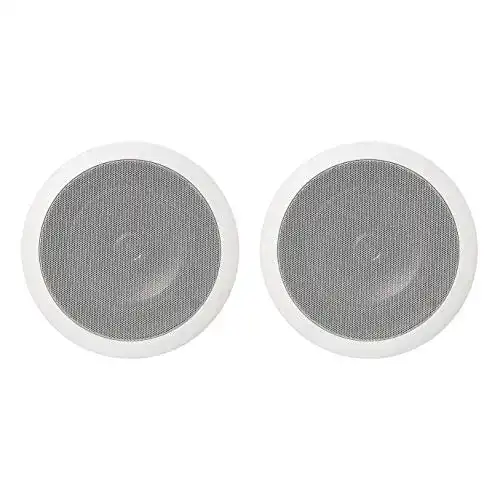 Einbaulautsprecher Amazon Basics, rund, für Decke/Wand (Paar)
