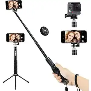 Selfie-Stick Foneso Bluetooth Selfie Stick mit Stativ Erweiterbar