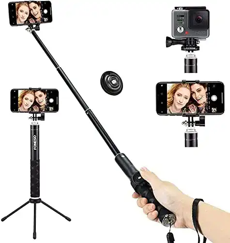 Selfie-Stick Foneso Bluetooth Selfie Stick mit Stativ Erweiterbar