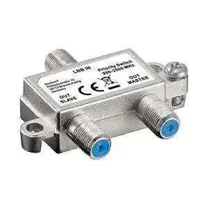 Sat-Verteiler 2-fach goobay 51445 SAT-Schalter, 1 LNB auf 2 SAT