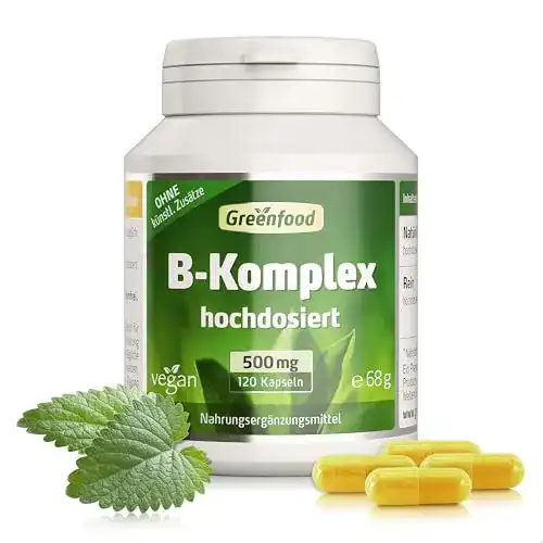 Vitamin-B-Komplex Greenfood B-Komplex 50, 120 Kapseln