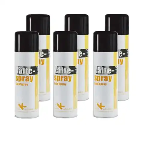 Eisspray KK Kälte-Spray, 6 x 300 ml, Sportkühlspray, Kältespray