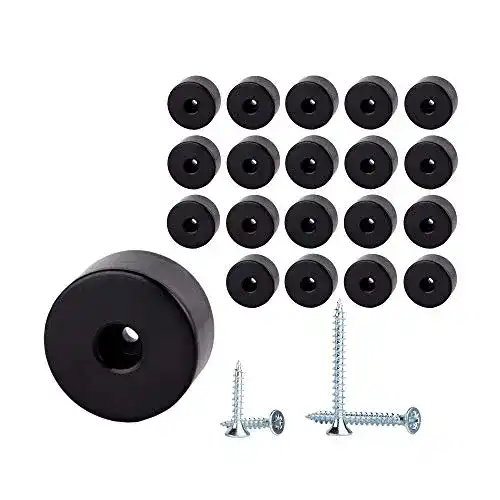 Möbelfüße Diforma Packung mit 20 Stück Möbelbeine rund