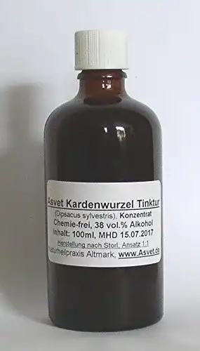 Kardenwurzel-Tinktur Asvet 50ml Kardenwurzel-Tropfen, Karde Tinktur