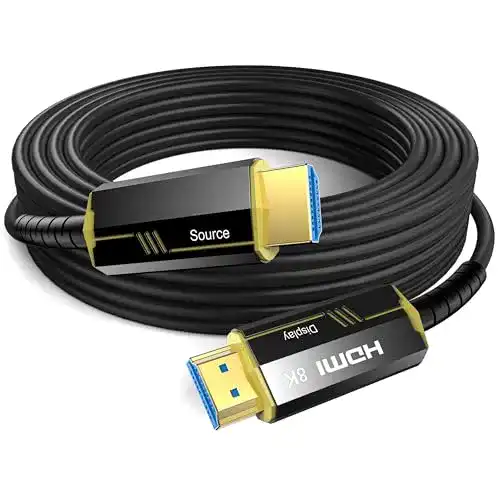 8K-HDMI-Kabel DGHUMEN 8K HDMI Glasfaserkabel 15meter, 8K@60Hz