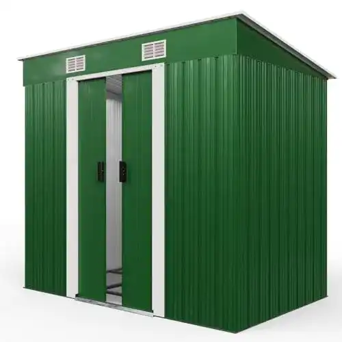 Geräteschuppen Deuba L Metall Gerätehaus 2m² mit Fundament