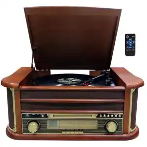 Retro-Plattenspieler Cyberlux Nostalgie Holz, Bluetooth