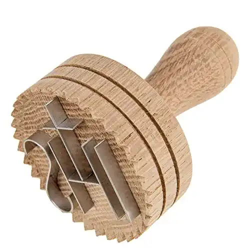 Brotstempel SIDCO Brotdrücker JHS Schreinerqualität Holz groß