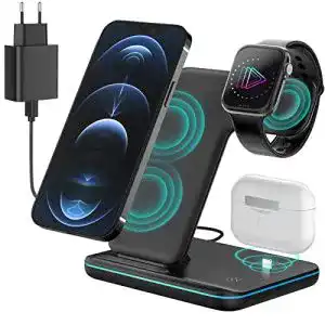 Apple-Ladestation-3-in-1 POWERGIANT 3 in 1 Wireless Charger