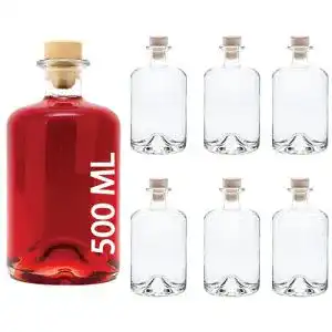 Apothekerflasche slkfactory 3,4,6 oder 10 x 500 ml Glasflaschen