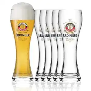 Weizengläser Sahm Original ERDINGER Weizenbierglas 0,5 l Set