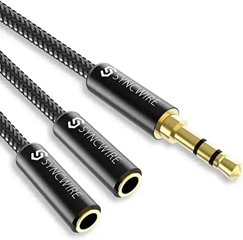 Kopfhörer-Splitter Syncwire Audio Y Splitter Kabel 23cm