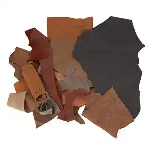 Lederreste Creativ Company 1kg 17cm braun-schwarz