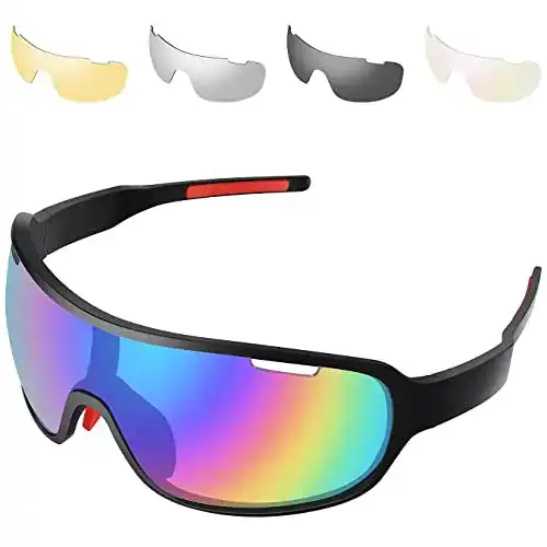 Fahrradbrille mit Wechselgläsern SAWUTPV Fahrradbrille