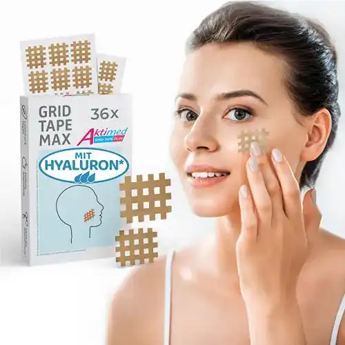 Tape für Gesicht Aktimed Hyaluron Gittertapes* Hyaluron Pflaster
