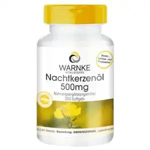 Nachtkerzenöl-Kapseln WARNKE VITALSTOFFE 250 Softgel-Kapseln